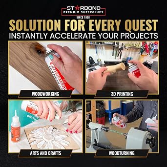 Starbond CA Glue Accelerator Spray - Instantly Dries Cyanoacrylate Super Glue No Whitening, Controlled Application (6 Ounce)