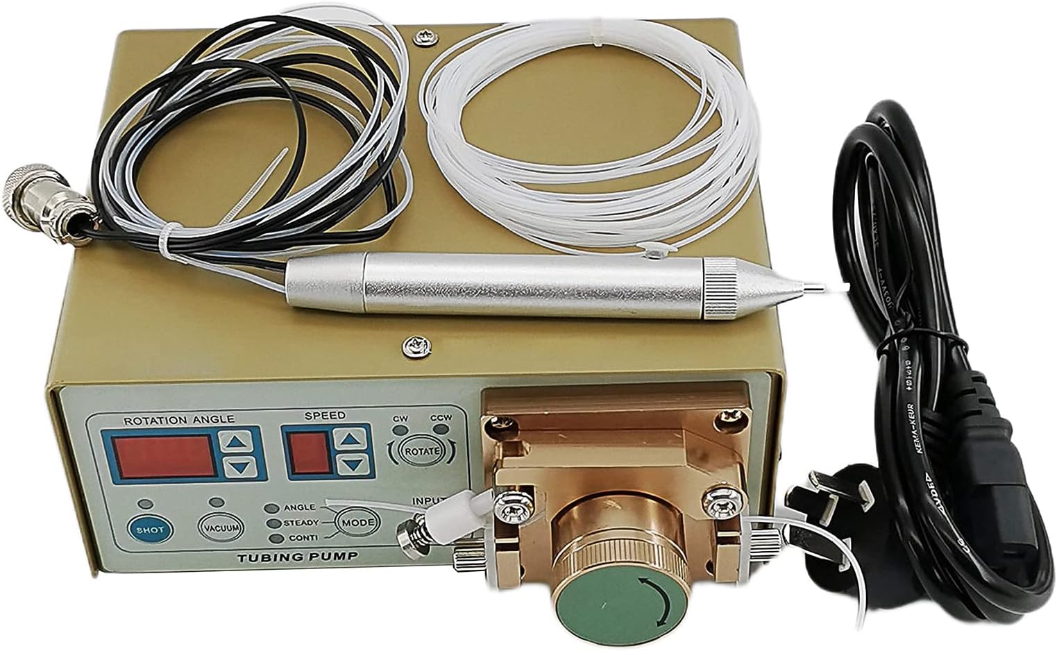 Automatic Peristaltic Glue Dispenser, Digital Display Adhesive Applicator Quick Dry Anaerobic Glue Machine, Manual Dispenser Glue Gun for Phone Repair/Soldering
