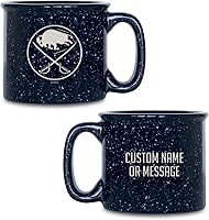 Vista 20 de Rico Industries NHL Dallas Stars - Taza de café personalizada de 12 onzas con logotipo grabado con láser profundo, taza de cerámica para acampar