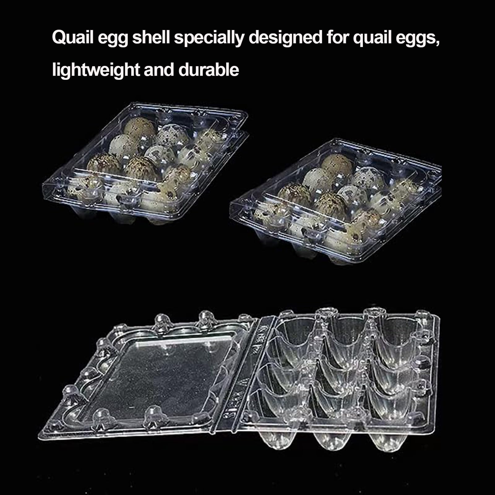 30 cajas de huevos de codorniz, huevos de codorniz, cajas de huevos de codorniz, cajas de huevos, cajas de huevos de codorniz de plástico, caja de huevos transparente para huevos de codorniz