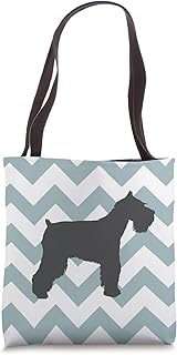 Standard Schnauzer Dog Mom Dad Teal Wave Cute Pet Gift Tote Bag