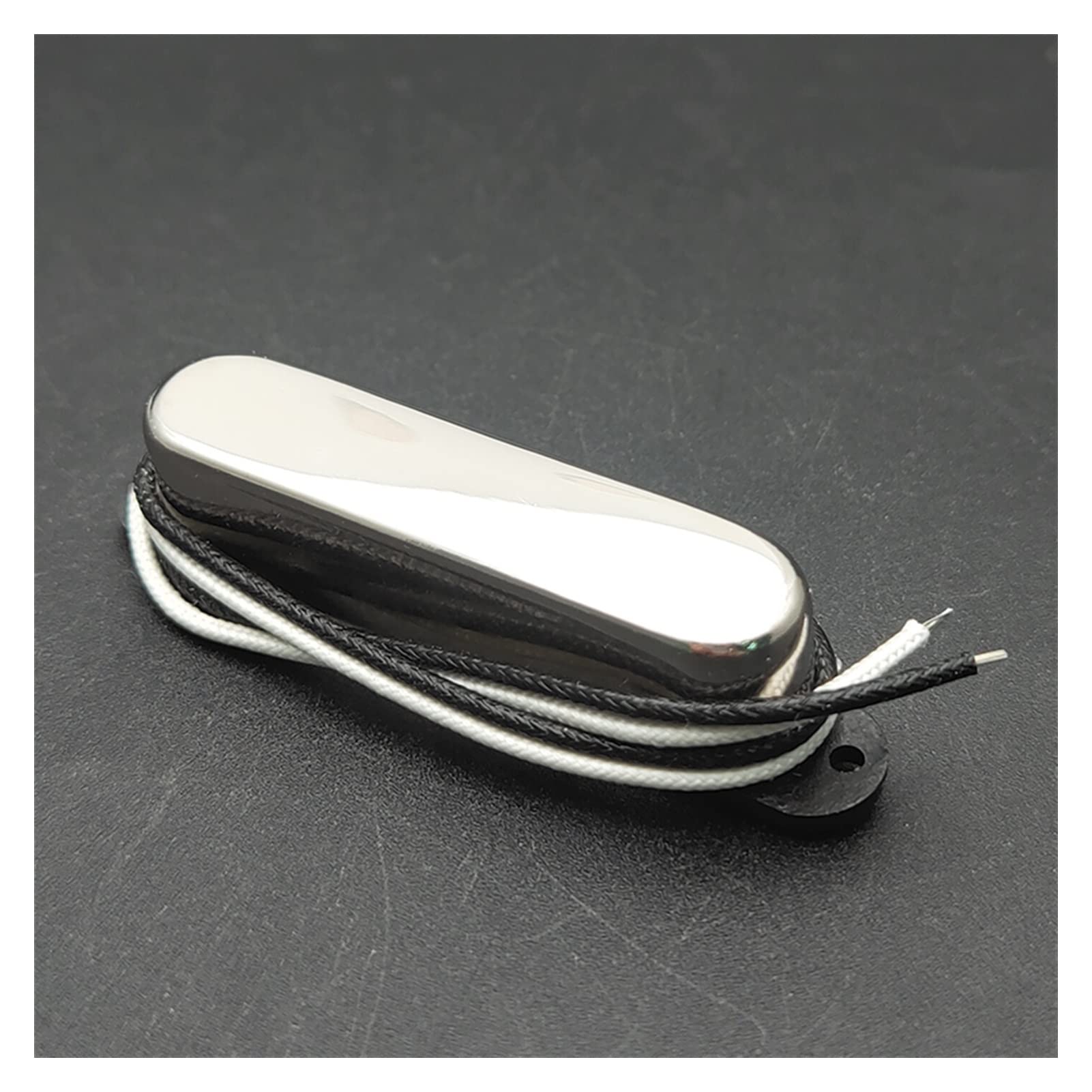 Alnice V Sellado De Un Solo Cuello del Cuello del Núcleo Alnico 5 Imán De La Placa De Fibra De La Placa De La Bobina Cromada Pastillas de Guitarra