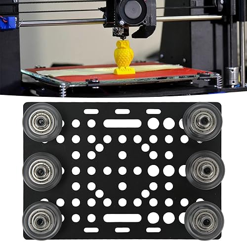 Miniatura 3 de Placa de pórtico, placa de pórtico de aluminio con rueda de polea, anodizada negra, de 0.8 a 3.1 pulgadas, juego de placas de pórtico para 3D,