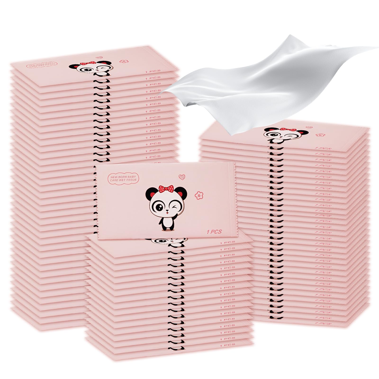 70 Piezas Toallitas Húmedas Envueltas Individualmente, Suave Y Respetuoso Con La Piel Toalhitas, Papel Higiénico Húmedo Para El Hogar, La Oficina, Uso Al Aire Libre En Nalgas, Cara, Manos