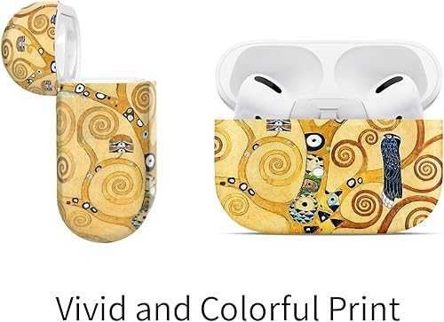 Miniatura 8 de Berkin Arts Funda para AirPods Pro de 2 generación, funda protectora de TPU ultra delgada con mosquetón con acuarela rosa mariposa ilustración