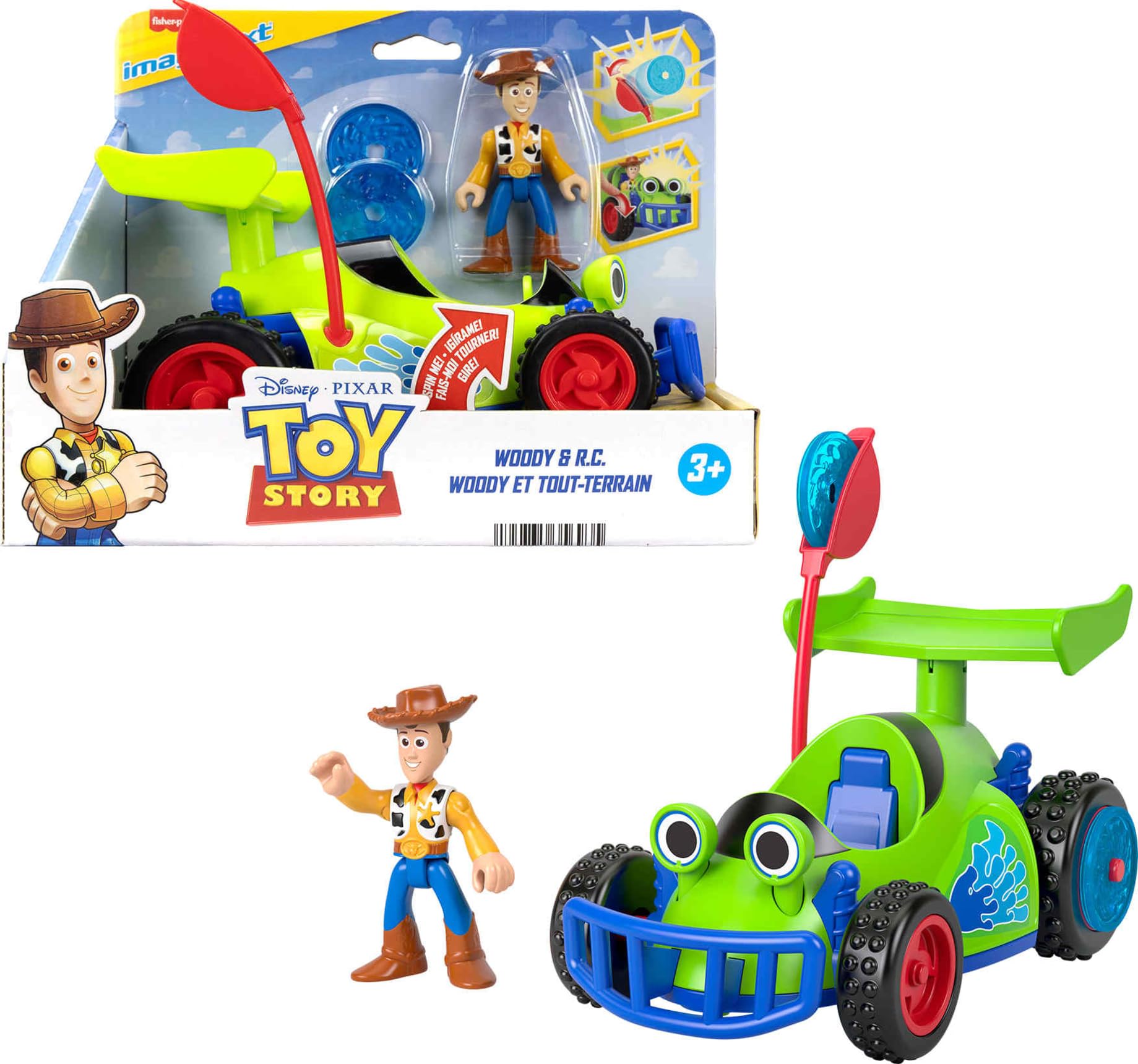 Amazon.com: Fisher-Price Imaginext Toy Story Woody & R.C. Play Set