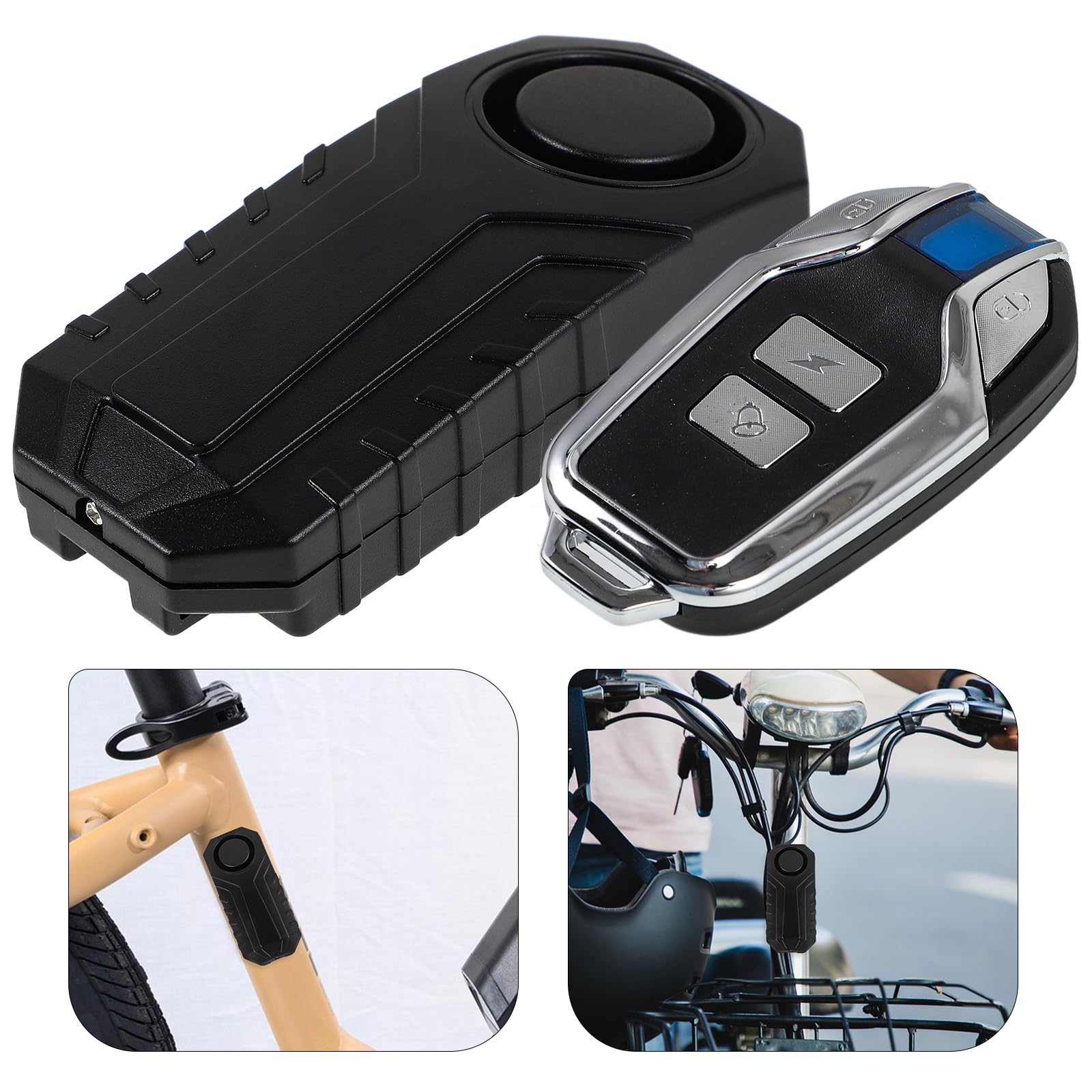 Allarme Antifurto Cordless per Bicicletta e Veicolo a Due Ruote, 113 Db