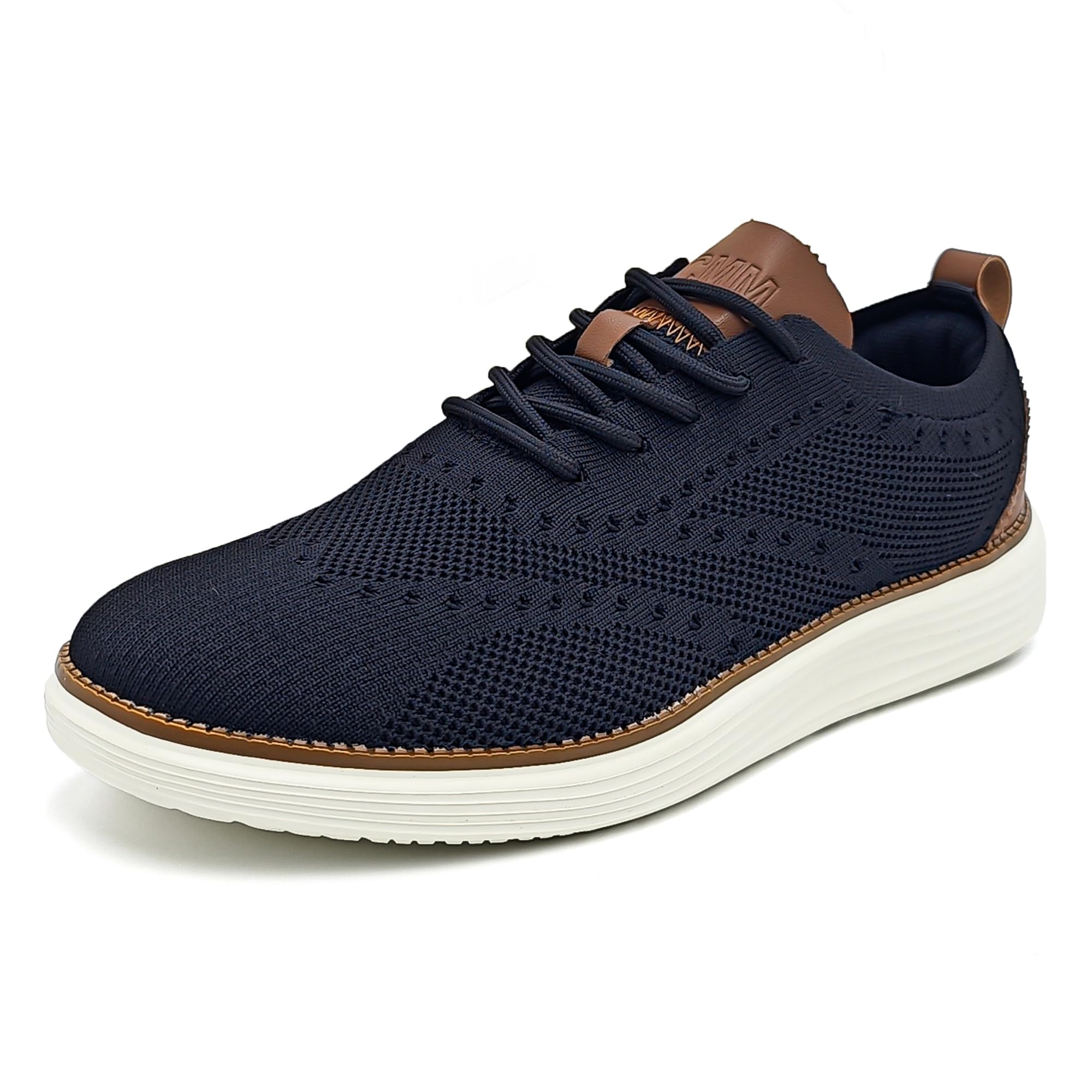 YCMM Mens Casual Dress Shoes Comfortable Breathable Mesh Oxford Business Office Work Walking Lightweight Fashion Tennis Sneakers