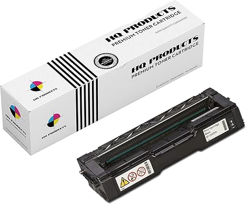 HQ Products - Cartuchos de tóner negros compatibles para impresora Ricoh 407653 Uso en Aficio SP C252DN, SP C252SF (negro)