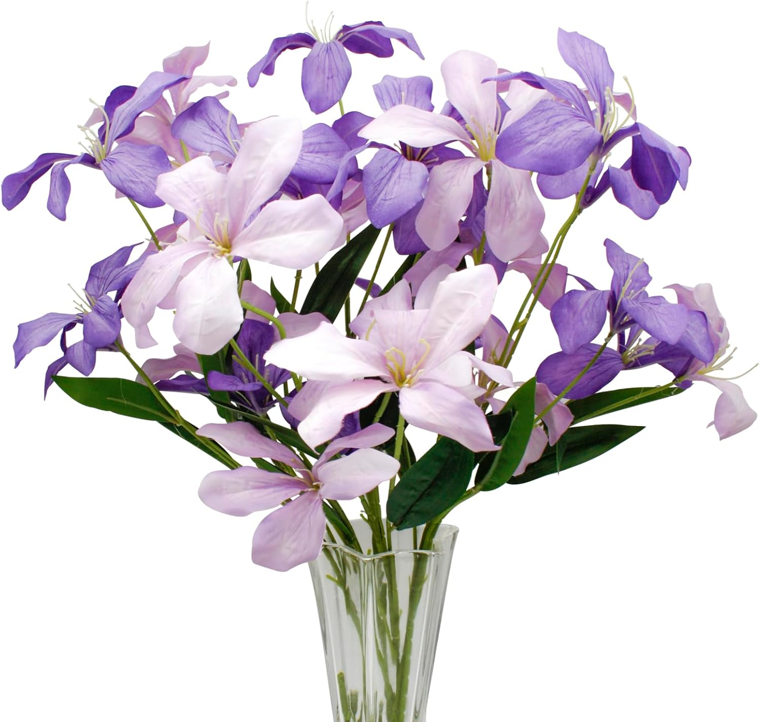 6PCS Orchid Artificial Flowers, Mixed Artificial Orchid, Fake Orchid Artificial Flowers Orchid Bouquet for Centerpiece Table Wedding Party Home Decor(Purple)