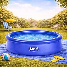 Piscina Inflável Redonda Mor 1000 Litros Infantil Azul 2 Anéis
