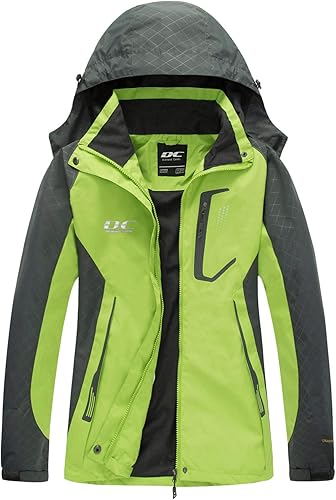 Chaqueta de lluvia Diamond Candy para mujer, con diseño para senderismo, impermeable y ligera, con capucha