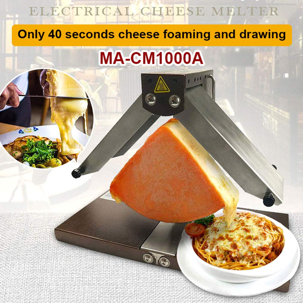 Raclette Cheese Melter, 850W Grill Hot Melt Machine Butter Melter Plate Cheese Grater Heater Non-Stick Kitchen Appliance 220V,220VAUPlug