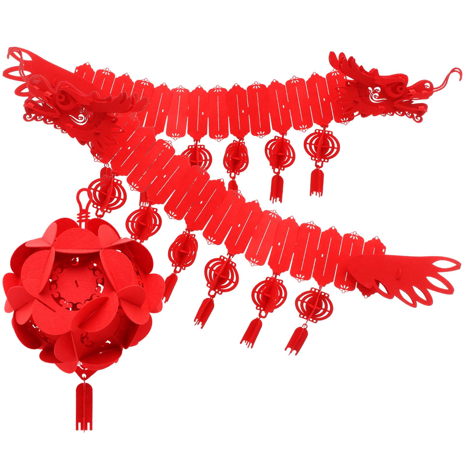 Guirlande Dragon Rouge pour Décoration Intérieure Fête du Printemps