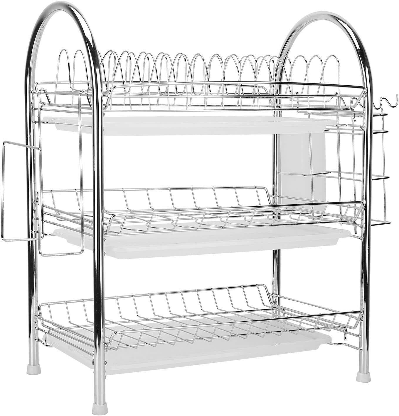 Amazon.com: Kitchen Accessories 3-Tier Cutlery Holder Dish Drying Rack ...