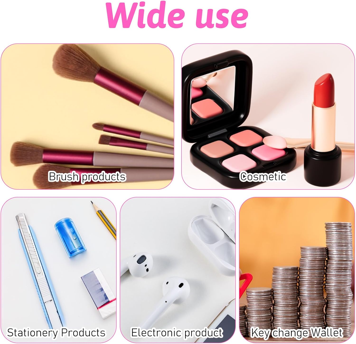 4PCS Clear Pencil Cases, Waterproof Pen Pouch with Zipper, Portable Travel Cosmetic Makeup Pouch, Stationery Toiletries Organizer, Multi-function Storage Organizer for Home Office Vacation Accessories - Image 5