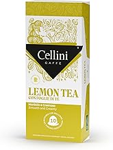 Cellini Coffee Capsules Lemon Tea Compatible with Nespresso* - 100pcs | Made from Black Tea Leaves Flavoured with Lemon