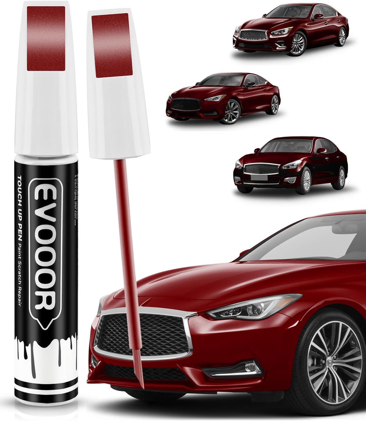 Graphite Shadow(KAD) Touch Up Paint Compatible with Infiniti Exact Match 2 in 1 Touch up Paint for Chips and Nicks Repair