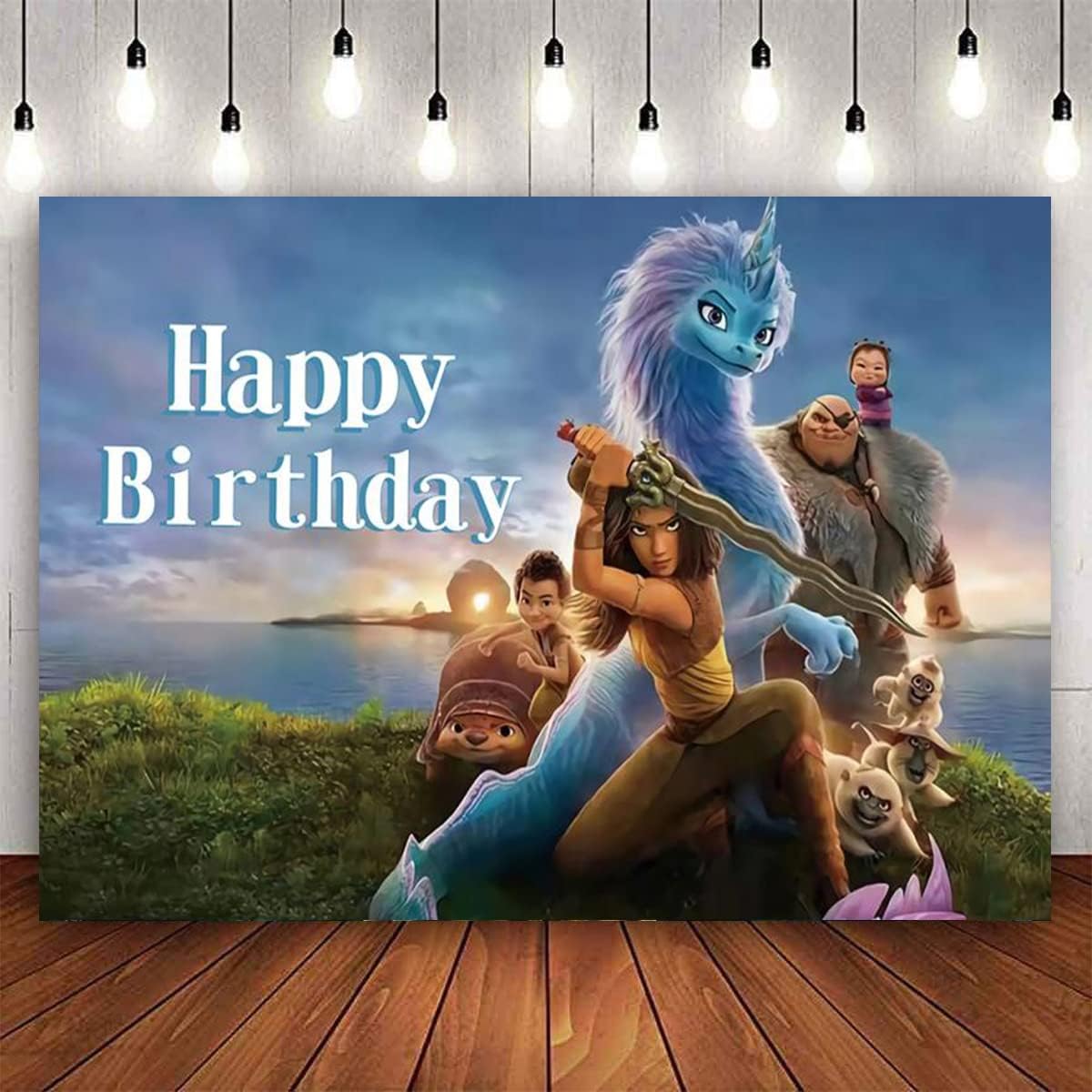 Raya Birthday Decoration Birthday Theme Background Photography Cartoon ...