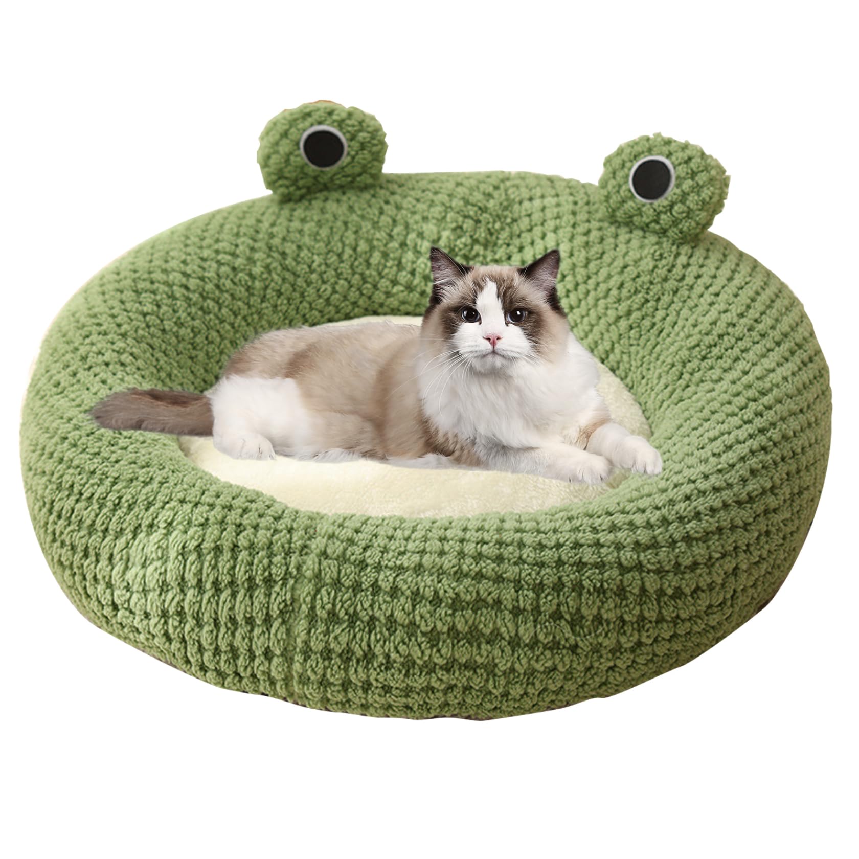 Lit rond en peluche pour chat pour isoler du froid et de l'humidité