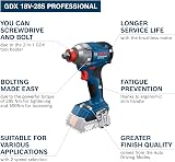Bosch Professional 18V System Tournevis à percussion sans fil GDX 18V-285 (sans batterie/chargeur) - 7