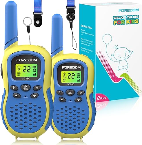 Miniatura 7 de FOREDOM J388C Walkie Talkies for Kids 2 Pack Long Range with Flashlight - Orange