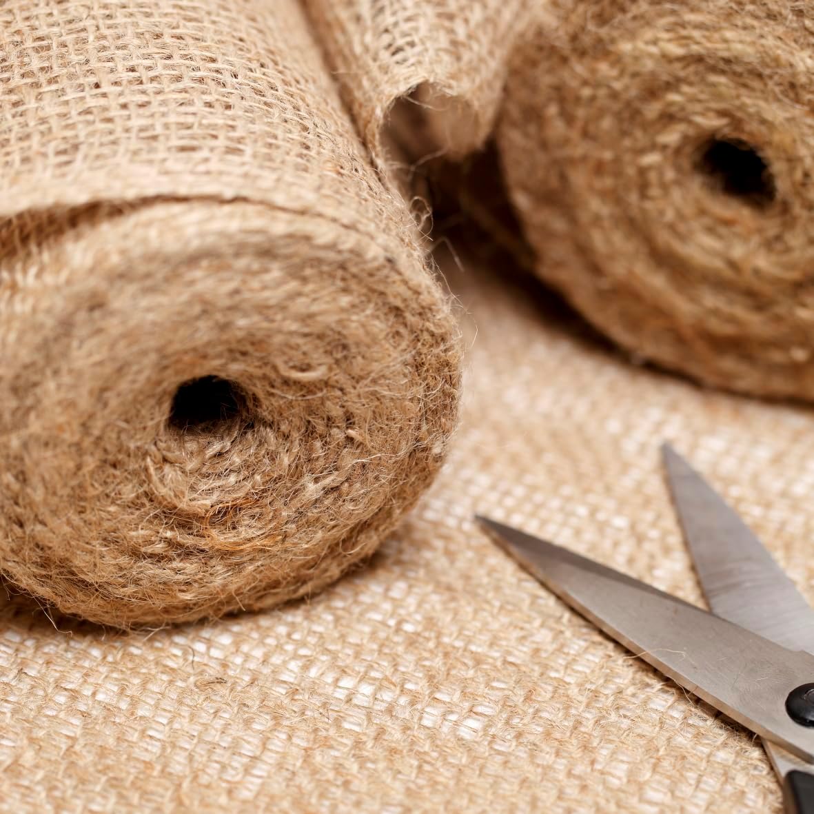 La Cordeline Natural Hessian Hessian 20 cm Roll 18 Metres - Ribbon for Crafts, Decoration, Gardening