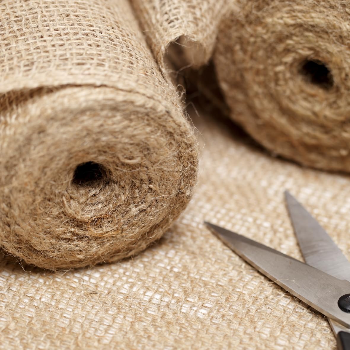 La Cordeline - Cinta de arpillera natural, 20 cm, rollo de 18 metros, para manualidades, decoración, jardinería