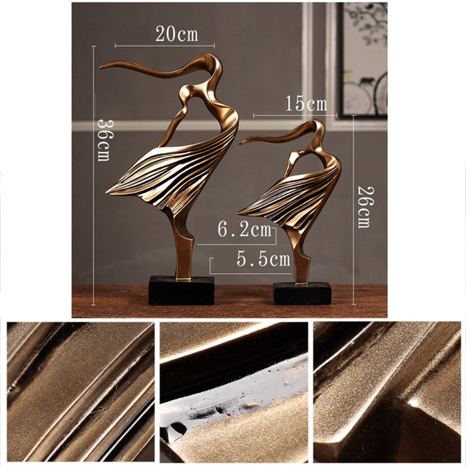 Bronze Skulptur,Paar Statue Und Skulpturen Antik Verzierung Für Möbel Mini Artwork Wohnzimmer Decoration Figuren,Double Dance
