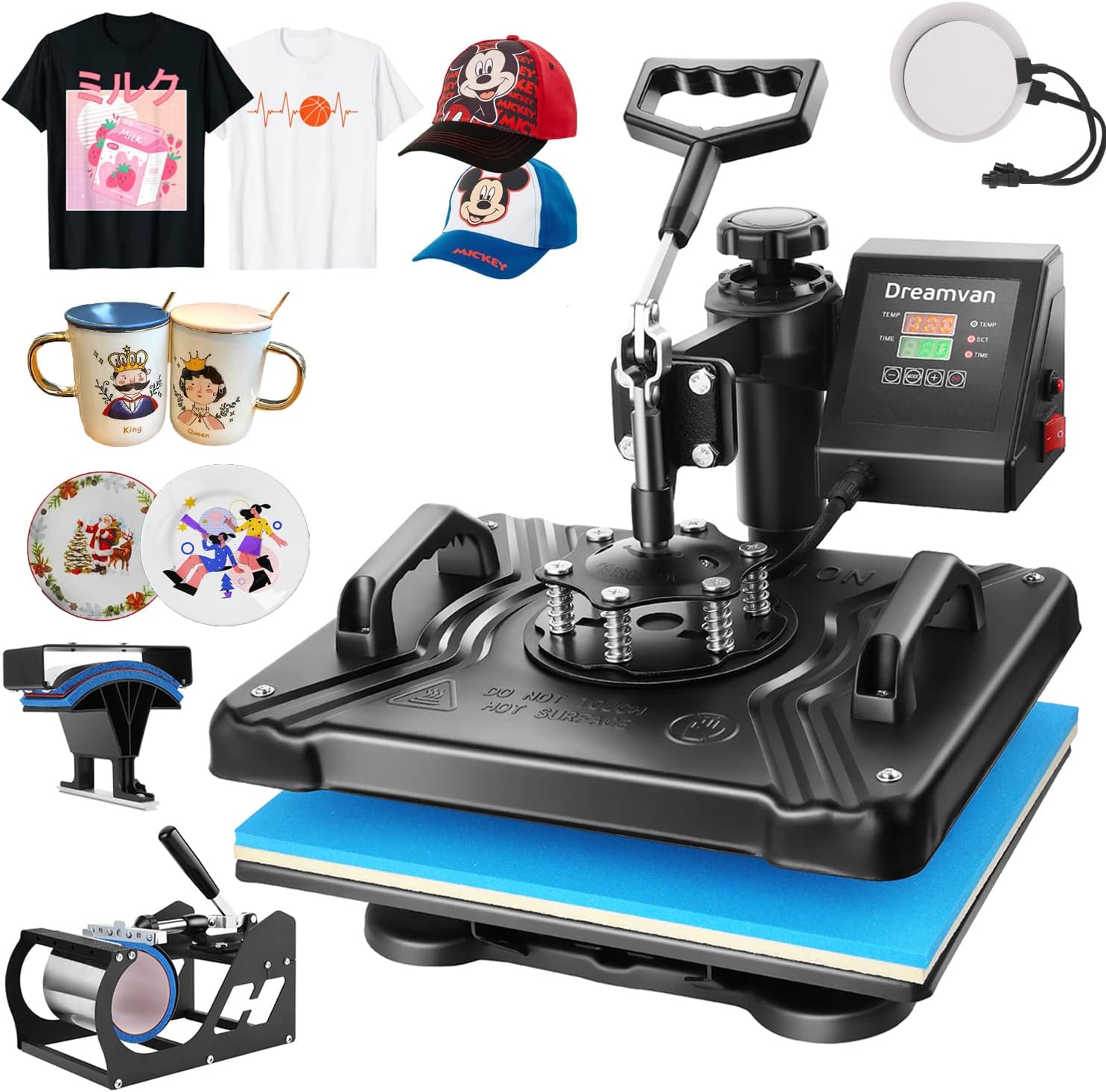 5 in 1 Heat Press Machine 15 x 12 Inch Multifunction T