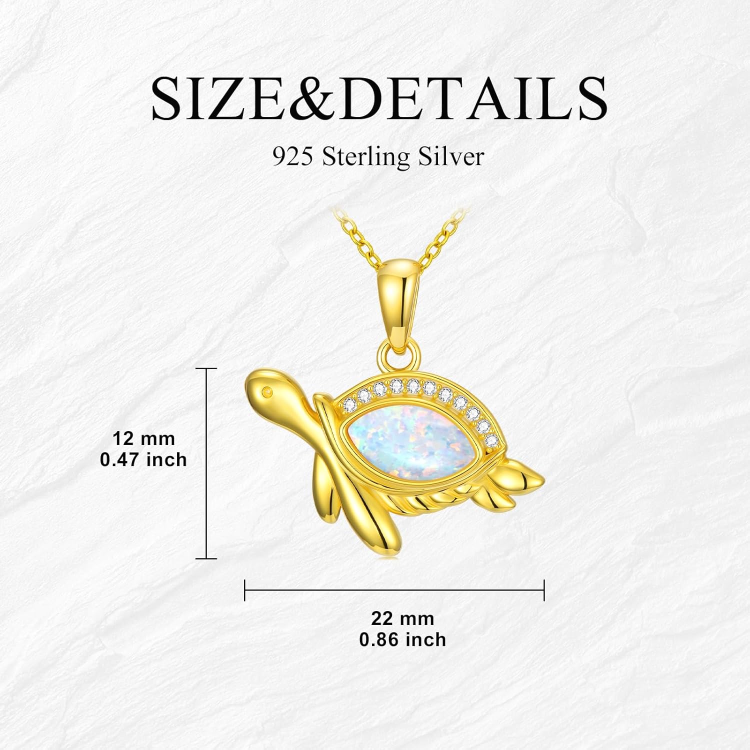 925 Sterling Silver Opal Necklace for Women October Birthstone Pendant Necklace Anniversary Birthday Jewelry Gift for Women Wife Friend - Image 5