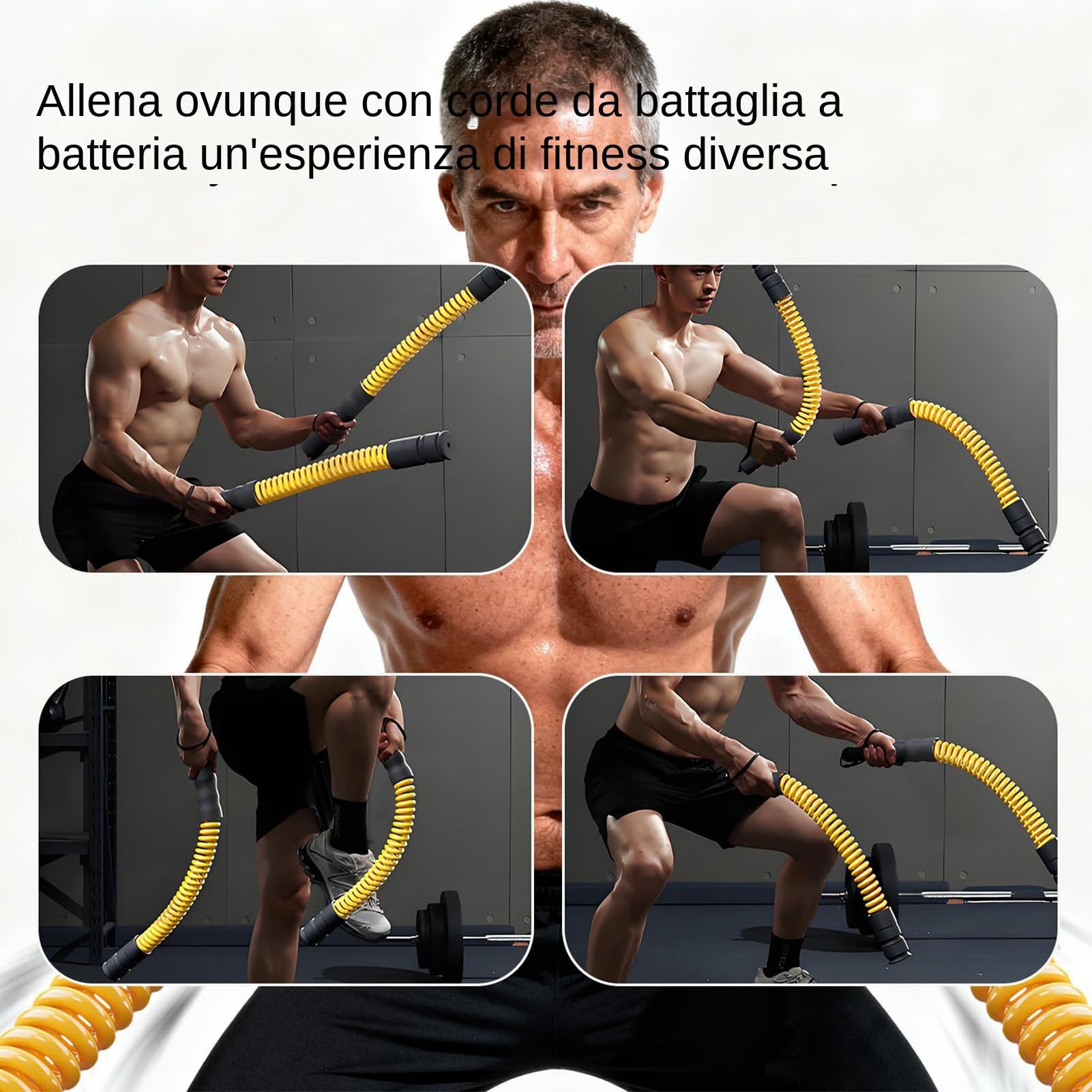 Corde da Palestra ad Esercizi Attrezzatura per Allenamento con | Corde per Allenamento Braccia in 2 Pezzi Adatto a , Giocatori, Pugili, Appassionati, Uomini, Donne, Giovani,