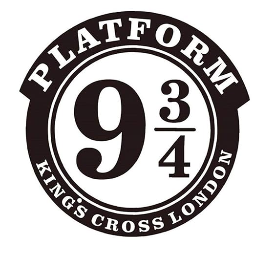 Platform 9 3/4 Wandtattoo Übertragung Nursery Schlafzimmer Haus Vinyl Lösbare Tapeten Mode Dekor (22 * 22,5 cm)