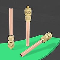 Vista 6 de AUTOKAY 10PCS Stem HVAC AC Schrader System Vacuum 1/4" SAE *1/4" OD *2.75" AC Refrigeration Kit