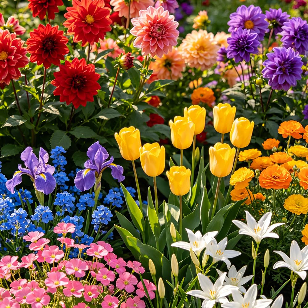 FioriRizoma multicolore - giardino di ufficio copertura terreno giardino 18Bulbi