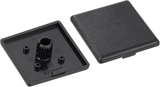 uxcell 6 tapas de extremo extruidas de nailon, 45 x 45 mm, perfil de aluminio con ranura en T 4545, tapón de extrusión estándar europeo para carro, estante de pecera, estante de almacenamiento, color
