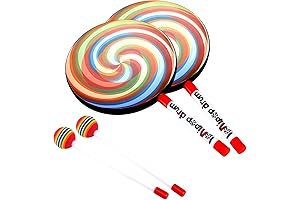 2 Pack 8 Inch Lollipop Drum: Rhythm at Your Fingertips