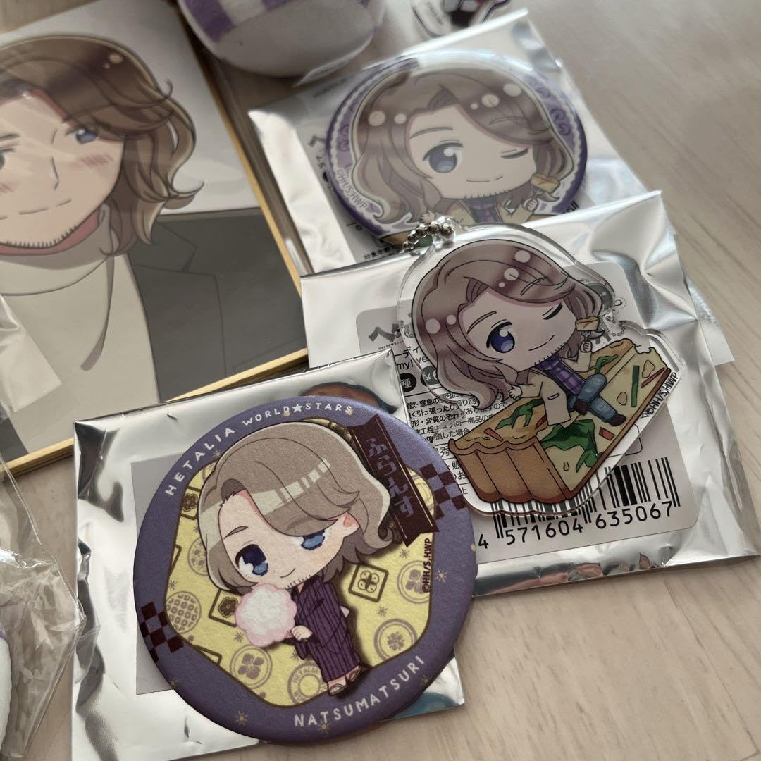 Amazon.co.jp: ヘタリア フランスセット タピぬい 色紙 缶バッジ 