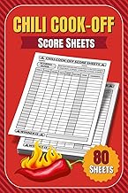 Chili Cook Off Score Sheets: 80 Judging Sheets for Chili Competition