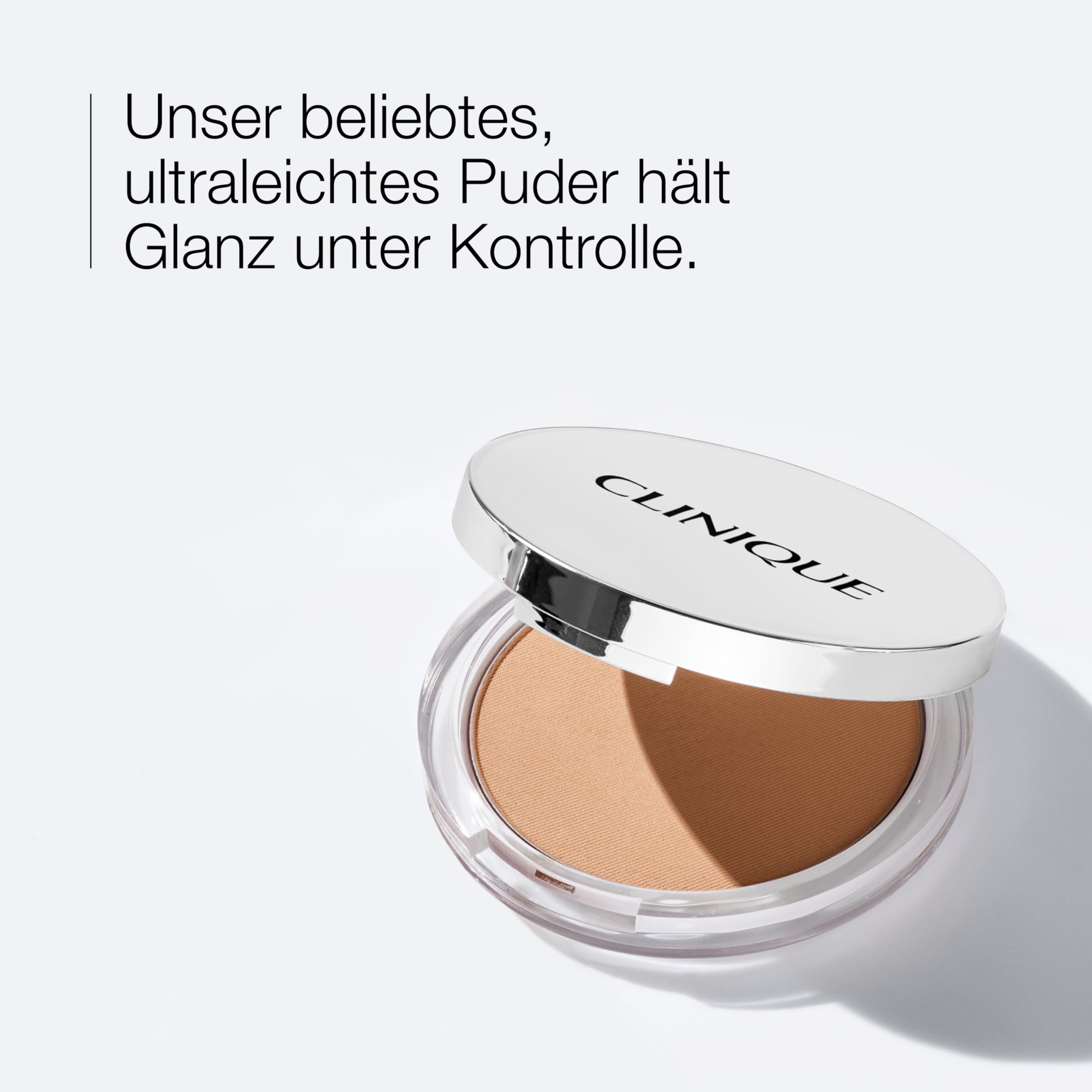 Clinique Stay-Matte Sheer Pressed Powder | Transparentes Kompaktpuder zum Auffrischen und Perfektionieren des Teints für ölige Haut | mattes Finish + minimierter Glanz