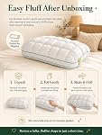 2026 Oreiller de refroidissement Mellow mis à jour, oreillers de sommeil doux en peluche, oreillettes de lit de rechange à double couche, doux & Oreiller Mellow pour sleepers,Grey:18.9 * 29.2 dans
