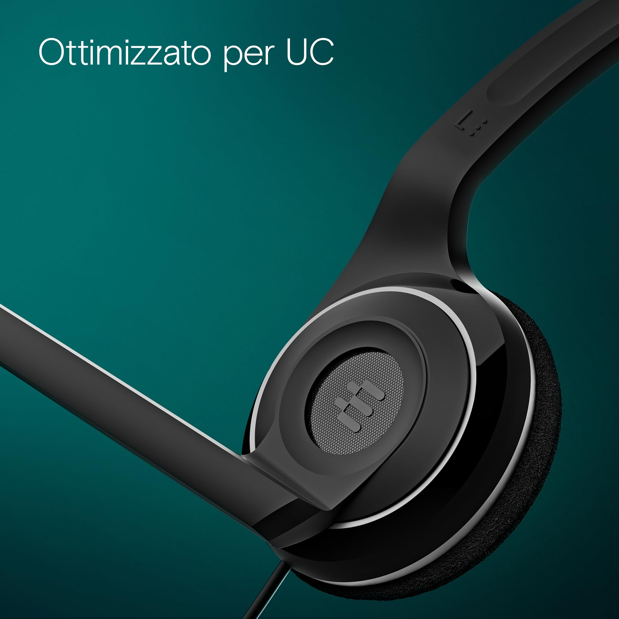 Sennheiser PC7 Cuffia monoaurale microfonica PC USB, nero