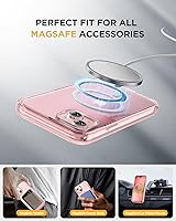Vista 648 de Miracase Funda magnética para iPhone 14 de 6.1 pulgadas, protector de pantalla de vidrio templado integrado + protector de lente, compatible