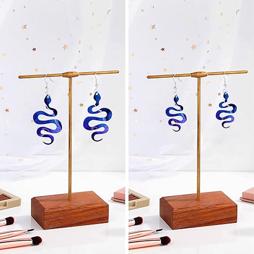 Miniatura 3 de 2 piezas de molde de aretes de resina en forma de serpiente moldes de joyería de resina epoxi para mujer aretes de manualidades 2 tamaños