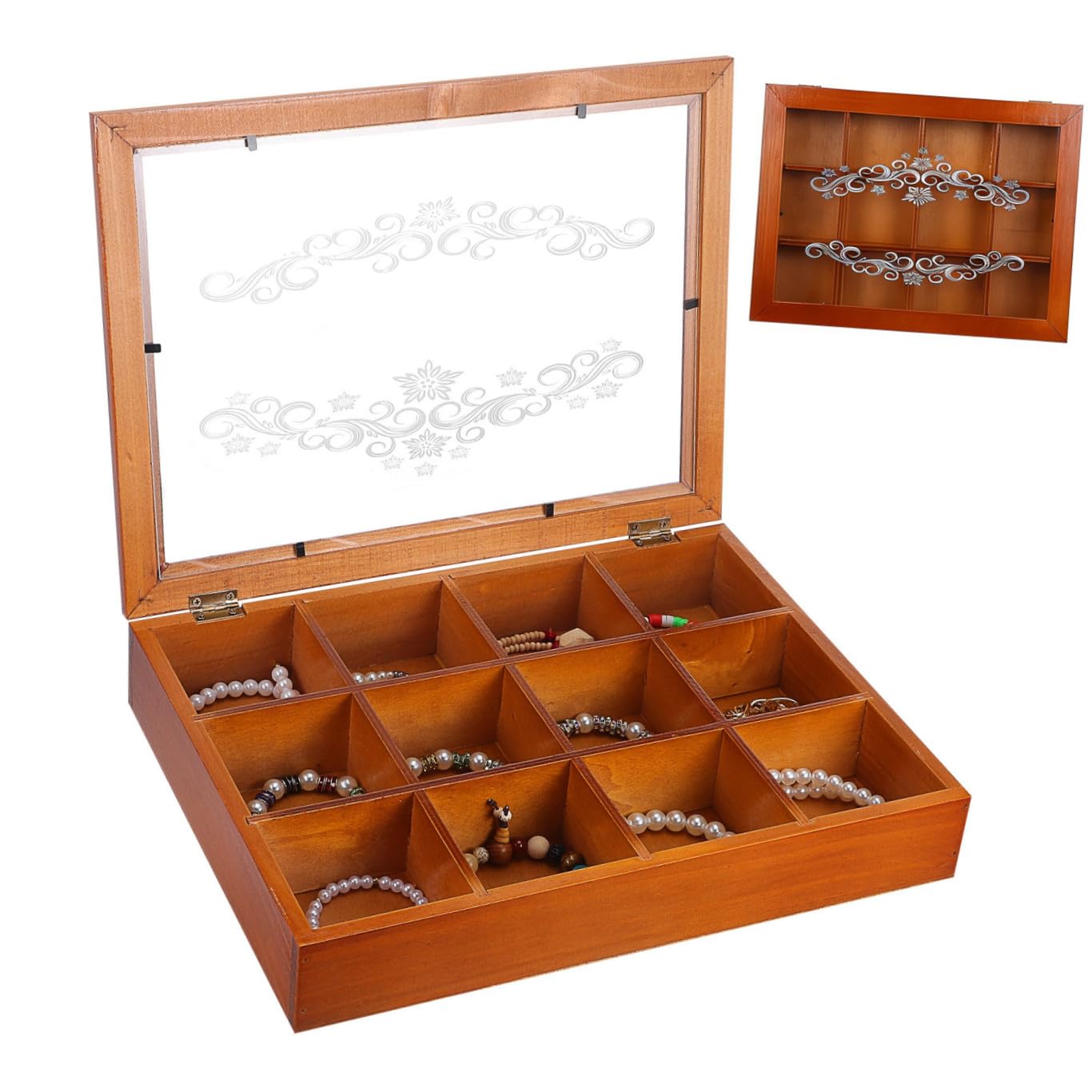 Boite de rangement en bois pour sublimer votre coiffeuse et vos bijoux précieux