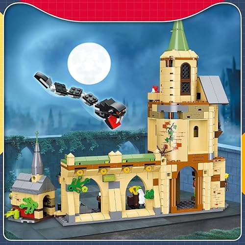 Miniatura 3 de MISINI M6015 Juego de bloques de construcción para patio mágico, 540 piezas MOC Creative Block Castle Tower Toy Kit, regalo STEM para niños, adultos