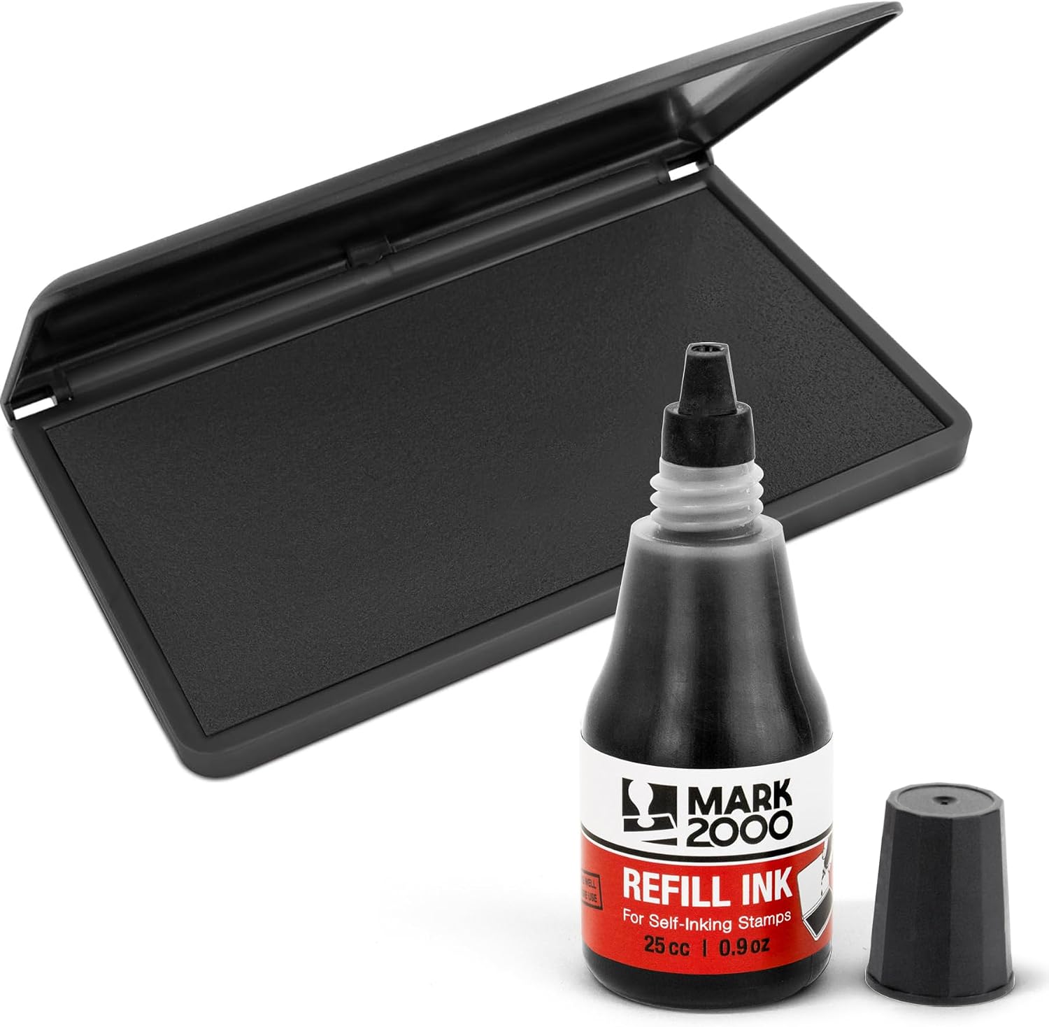 Mark 2000 Premium Black Ink Stamp Pad - 2" by 4" - Quality Felt Pad image 5