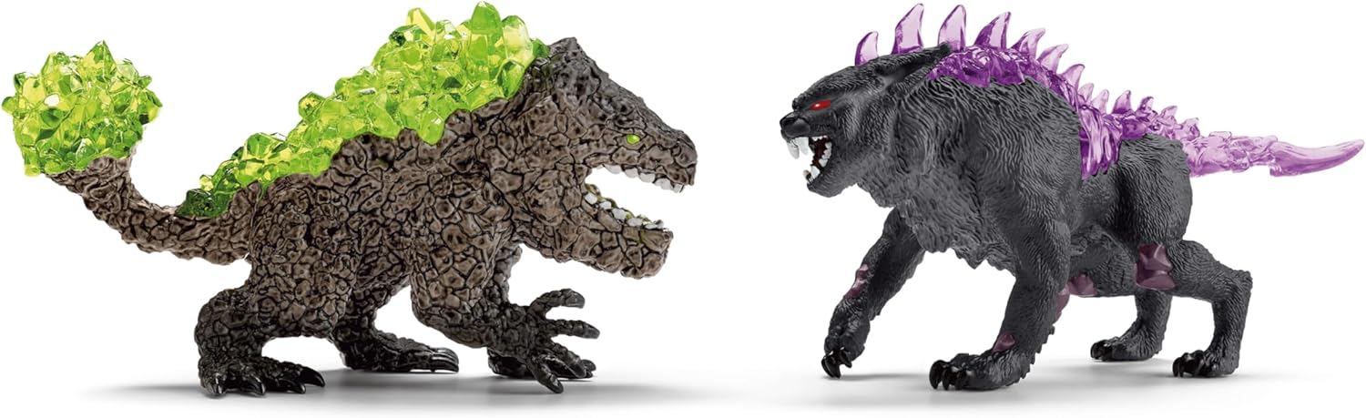 schleich 70827 Shadow Lynx vs. Rock Crusher, from 7 years ELDRADOR CREATURES - Figurine, 31 x 16 x 18 cm - Image 3