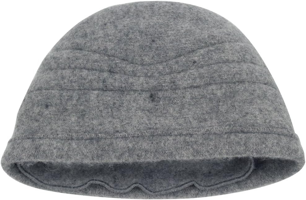 Dahlia Women's Winter Hat - Wool Cloche/Bucket Hat, Slouch, Flower - Image 6