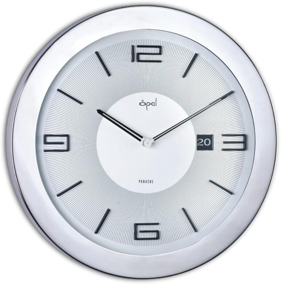 Round Case Clock with Date